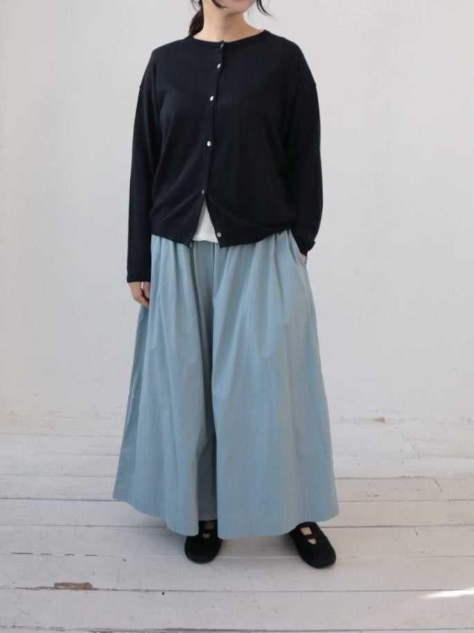 YARRA　麻混クルーネックカーディガン　YR-1612-238