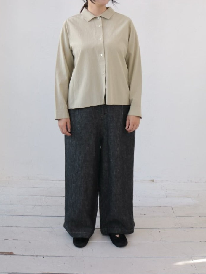 YARRA　フラットカラーオープンブラウス　YR-1613-221