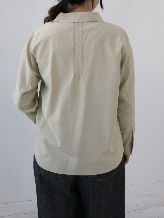 YARRA フラットカラーオープンブラウス YR-1613-221