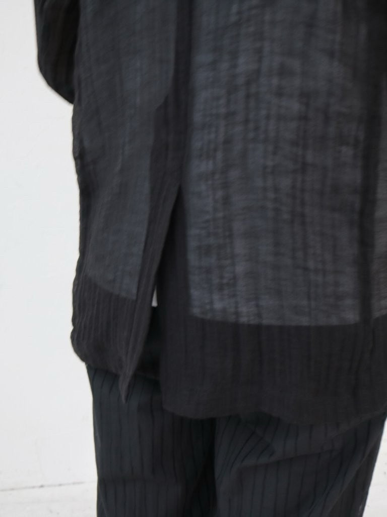 YARRA NEU　麻混シアーテーラードジャケット　NU-5627-454