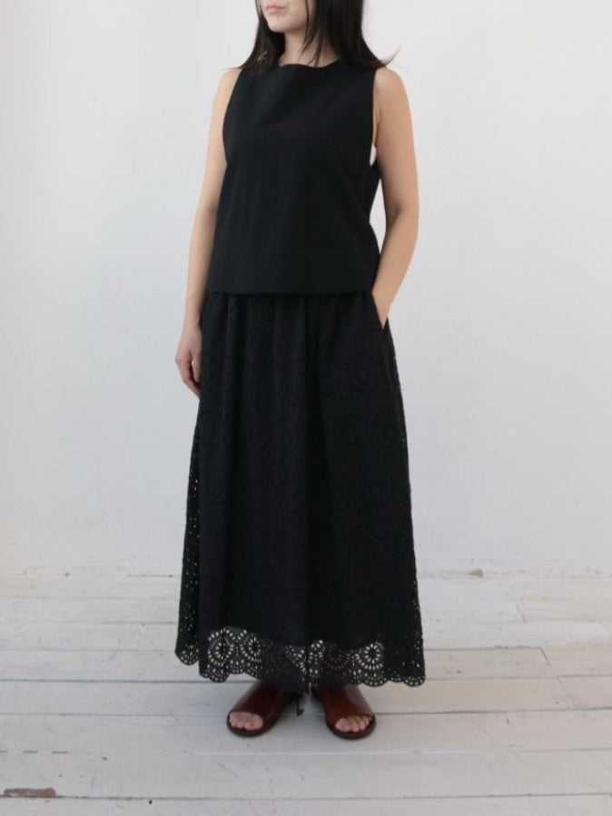 YARRA INDIAペチ付き刺繍スカート YR-1626-289