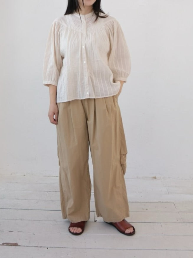 YARRA　INDIAピンタック切替ブラウス　YR-1623-286