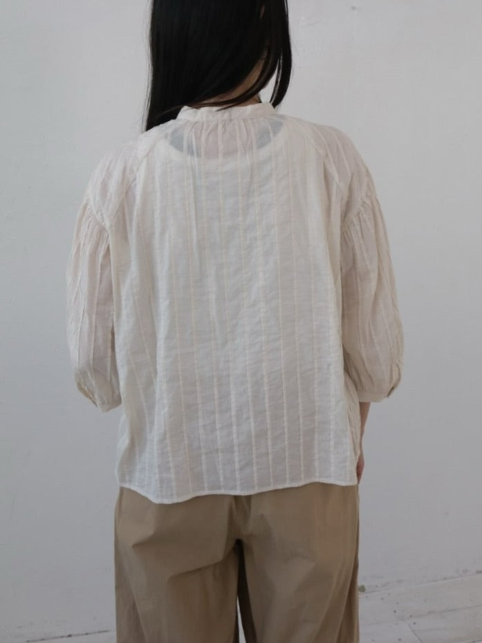 YARRA　INDIAピンタック切替ブラウス　YR-1623-286