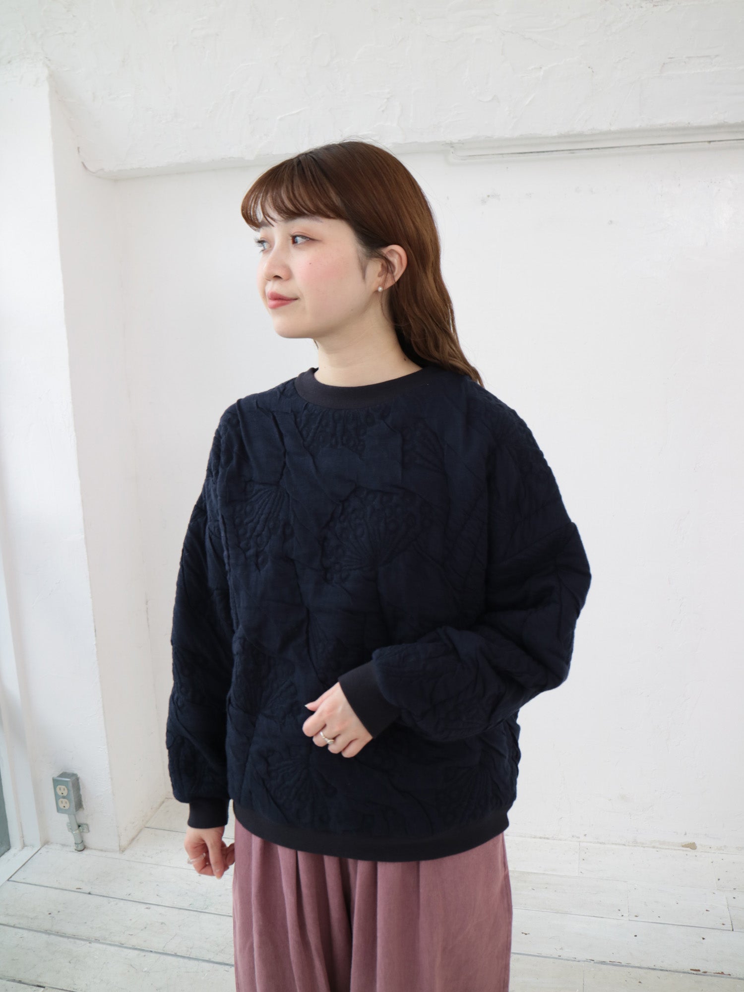 YARRA　木の実キルトＪＱＤドロッププルオーバー　YR-1541-225