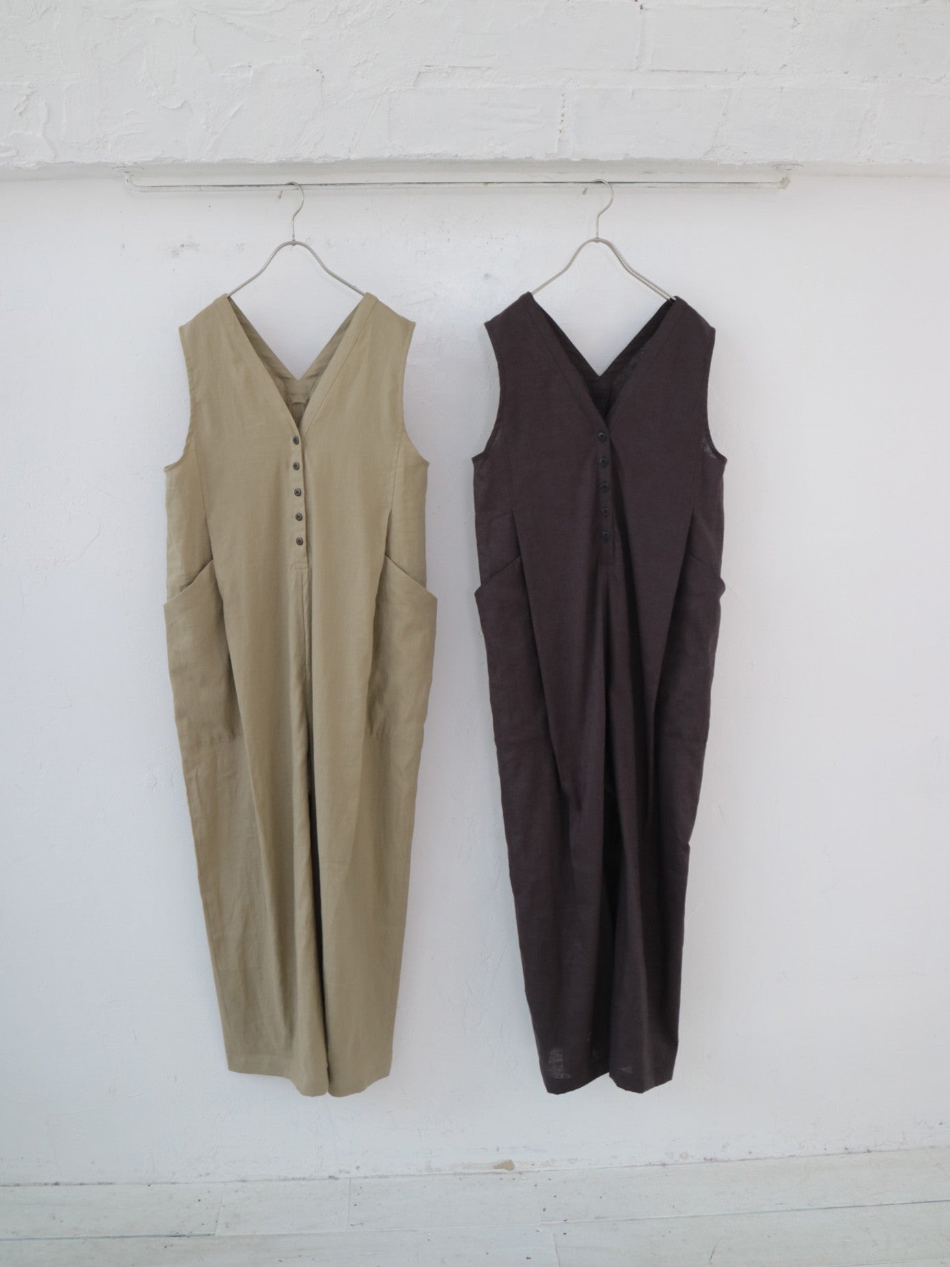 doux bleu　コットンリネン  サロペット　DB-2625-083