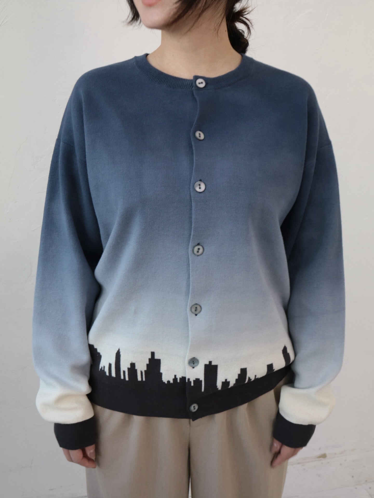 YARRA NEU　YOIYAMIコットンニットカーディガン　NU-5542-405