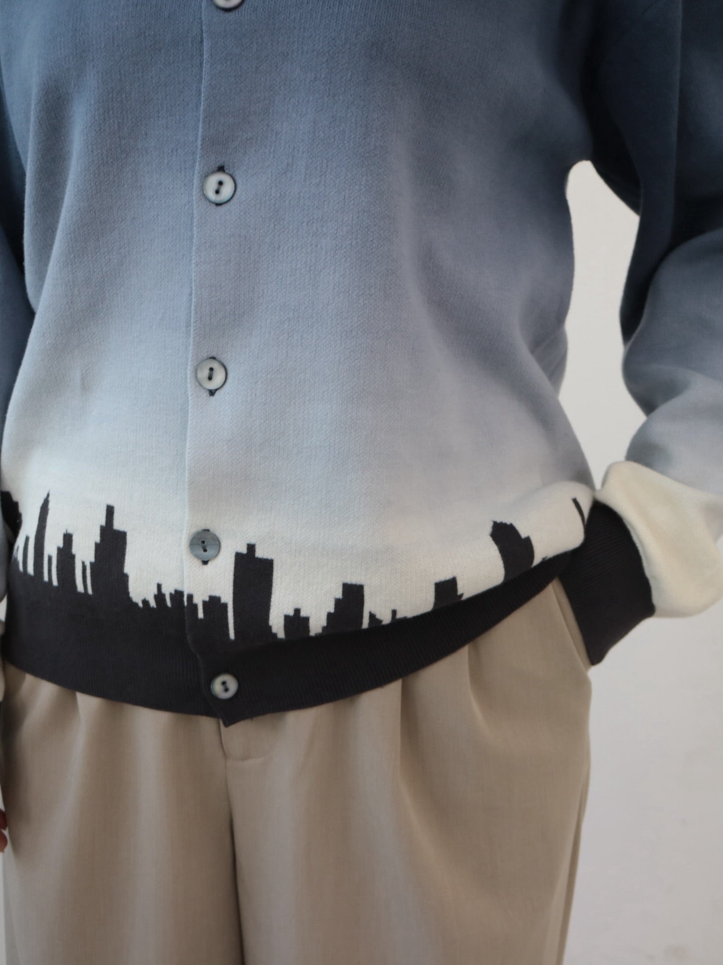 YARRA NEU　YOIYAMIコットンニットカーディガン　NU-5542-405