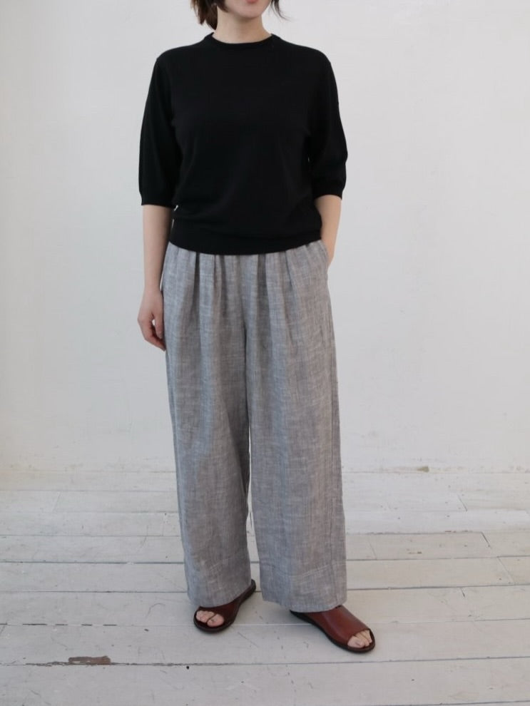YARRA　リネンコットンストレートパンツ　YR-1535-312