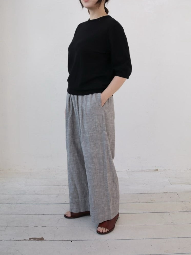 YARRA　リネンコットンストレートパンツ　YR-1535-312