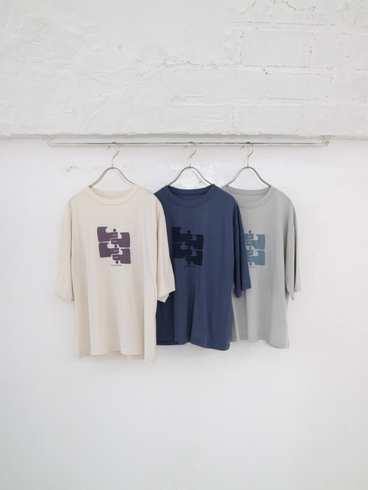 doux bleu　ハンドプリントTシャツ　DB-2621-060