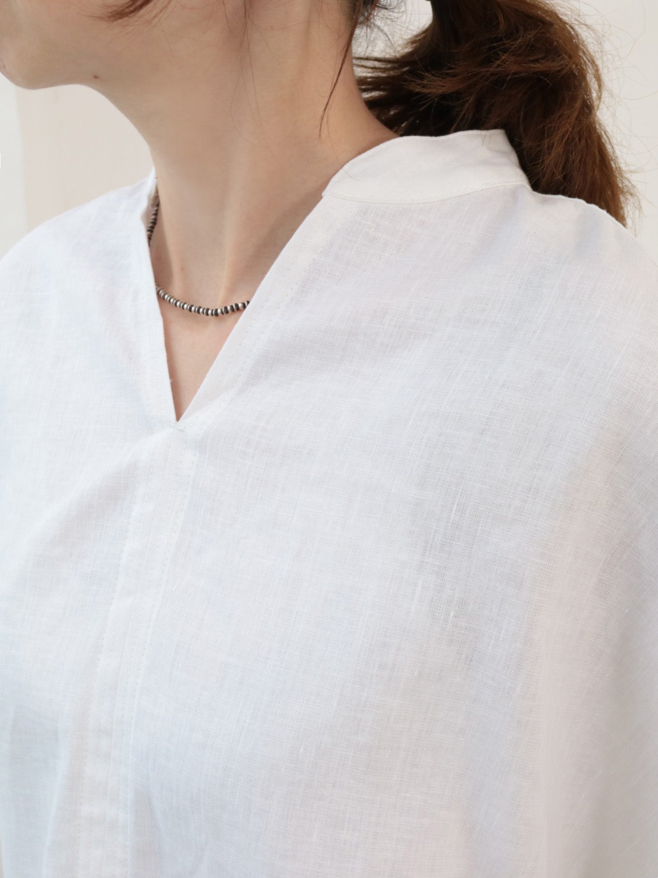 doux bleu コットンリネン スキッパーシャツ DB-2623-081
