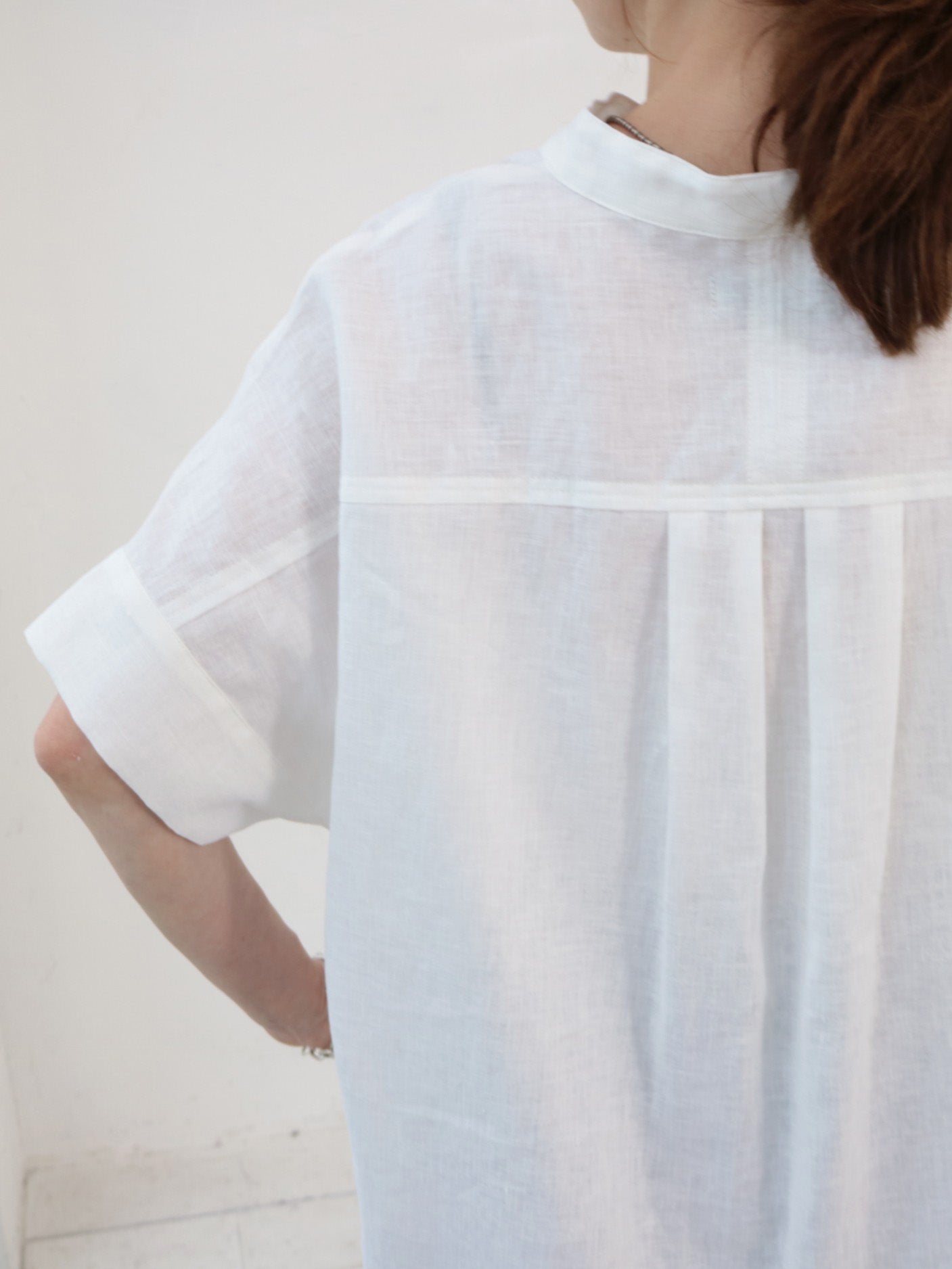 doux bleu　コットンリネン スキッパーシャツ　DB-2623-081