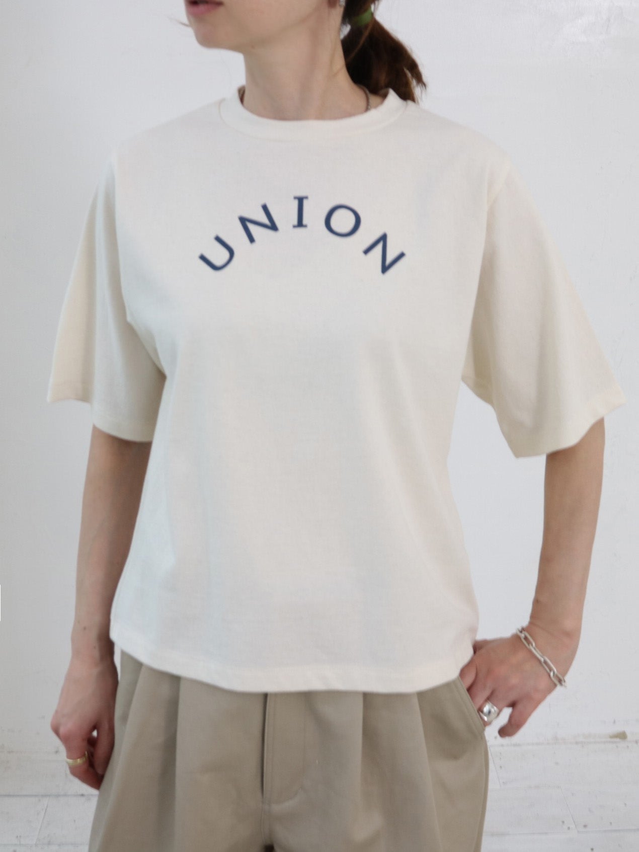 doux bleu　union プリントTシャツ　DB-2621-076
