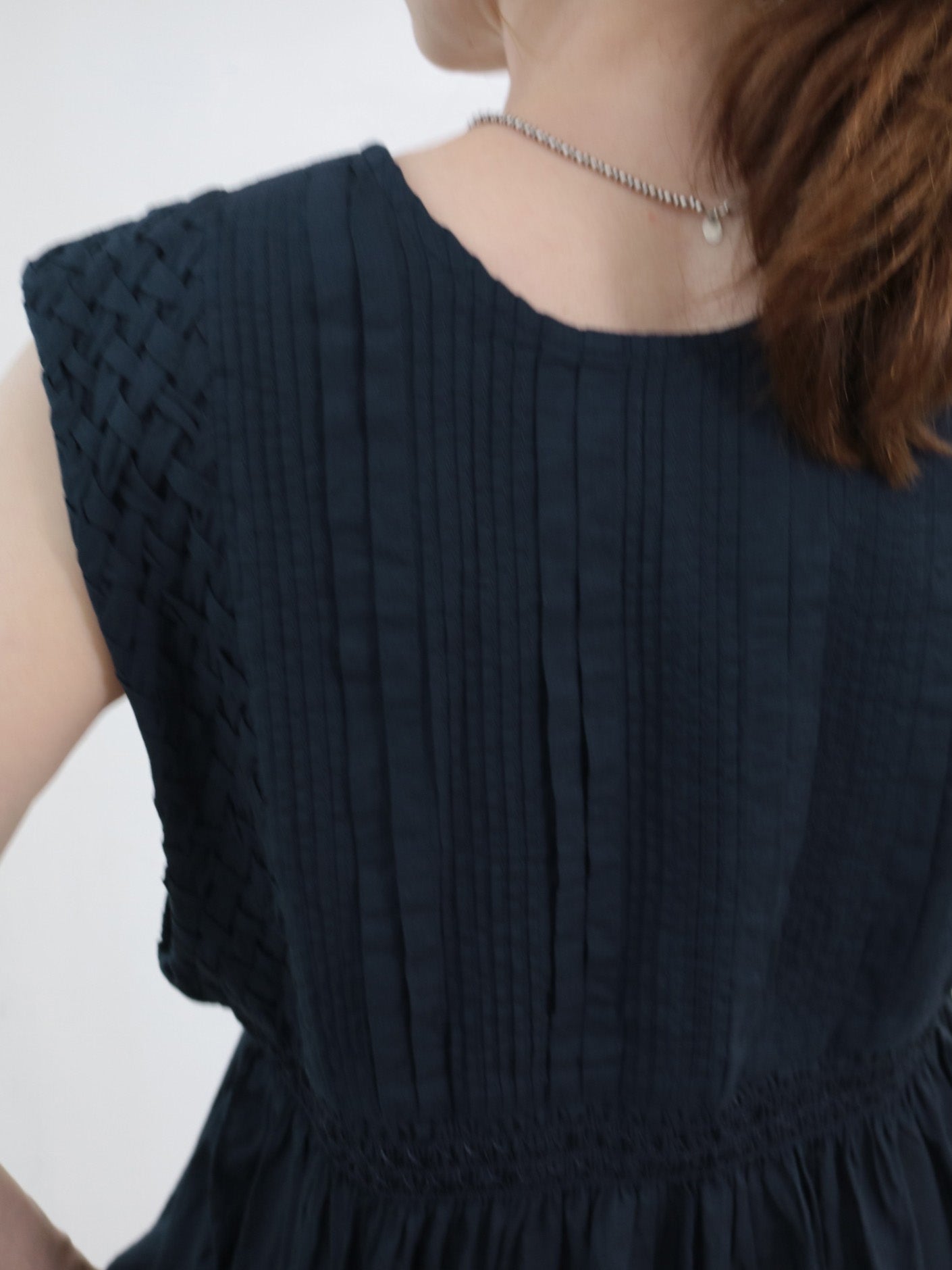 doux bleu　コットンボイル/スモッキングベスト　DB-2628-064