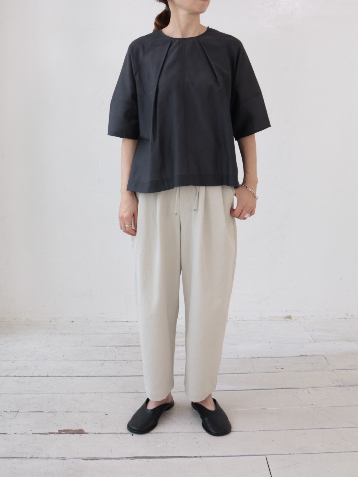 doux bleu　コットンシルクブラウス　DB-2623-072
