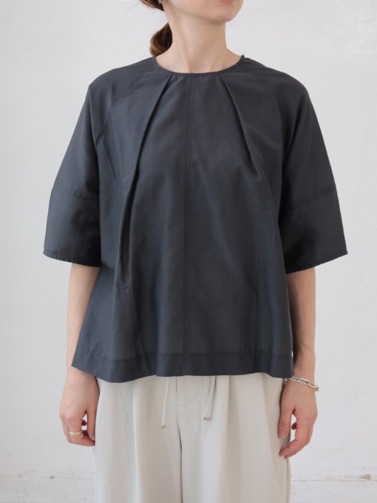 doux bleu　コットンシルクブラウス　DB-2623-072