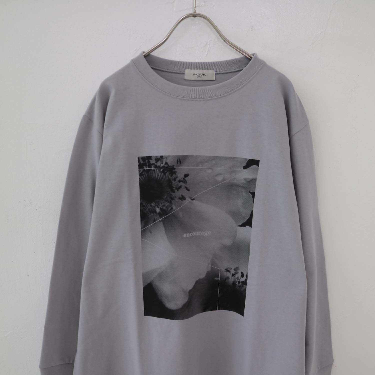 doux bleu　アメリカンドライプリントロングTシャツ　DB-2411-006
