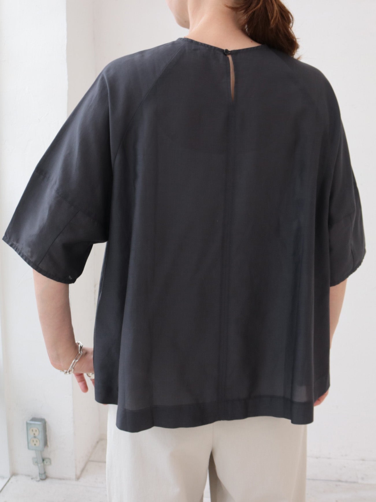 doux bleu　コットンシルクブラウス　DB-2623-072