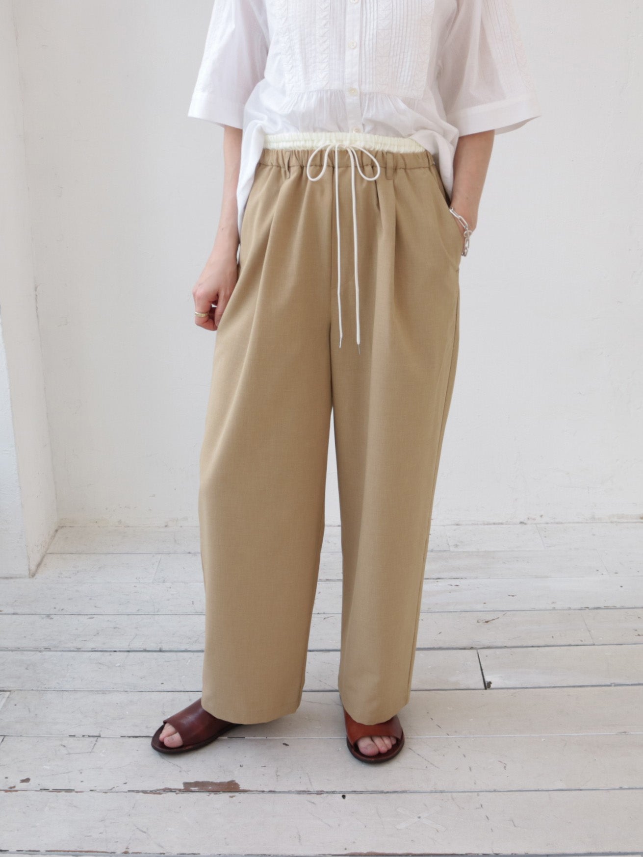 doux bleu　ダブルウェストパンツ　DB-2625-061