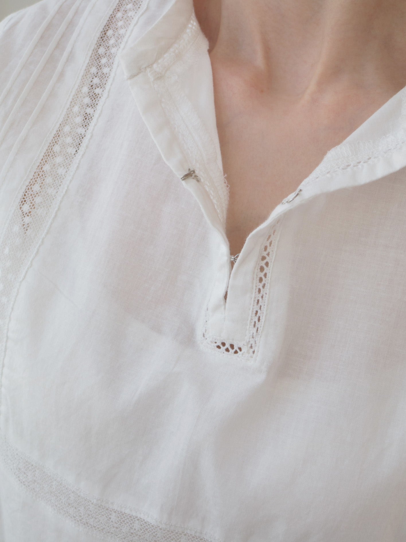 【ゆきふいるむ/yukiさん着用アイテム】doux bleu　コットンローン/レースブラウス　DB-2623-053