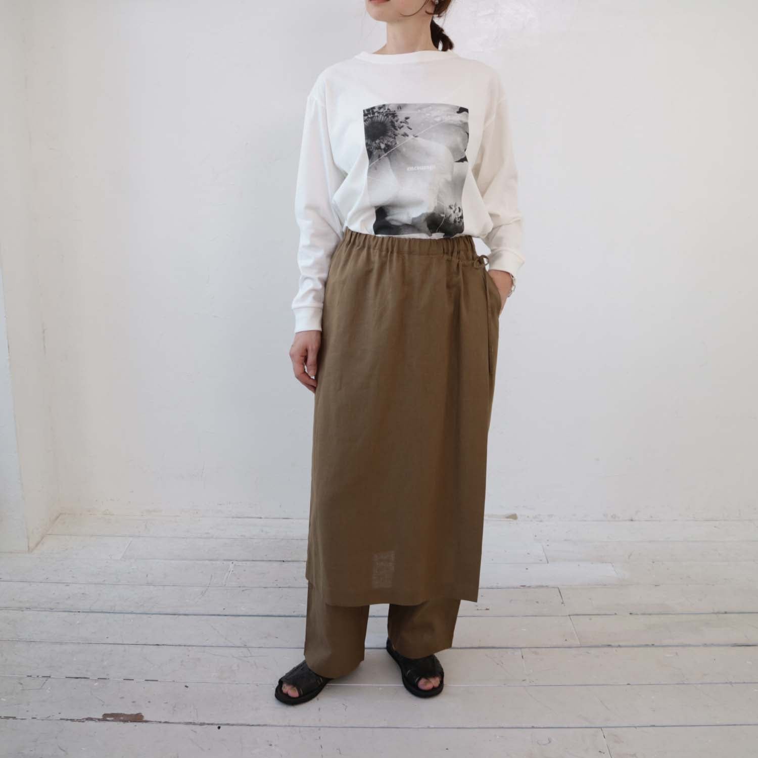 doux bleu　アメリカンドライプリントロングTシャツ　DB-2411-006