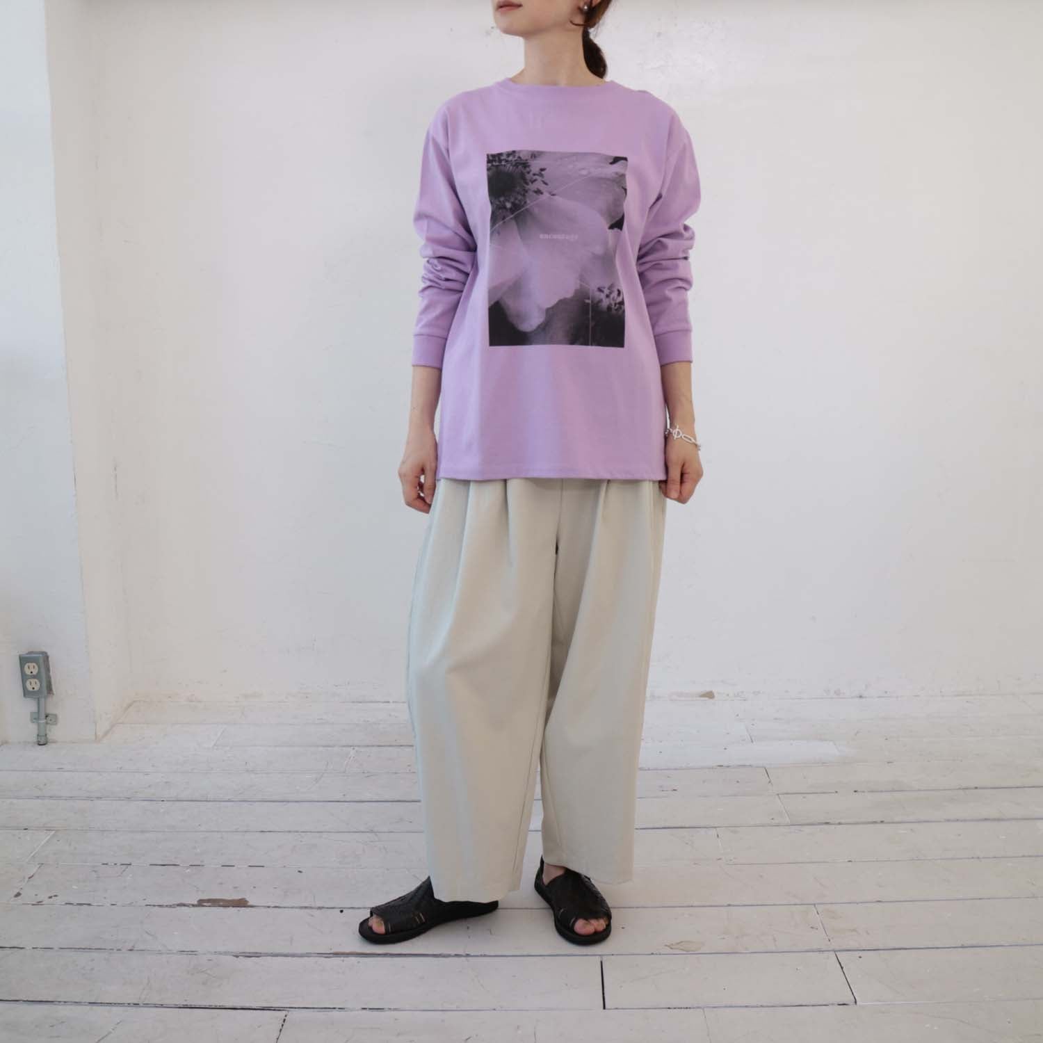 doux bleu　アメリカンドライプリントロングTシャツ　DB-2411-006