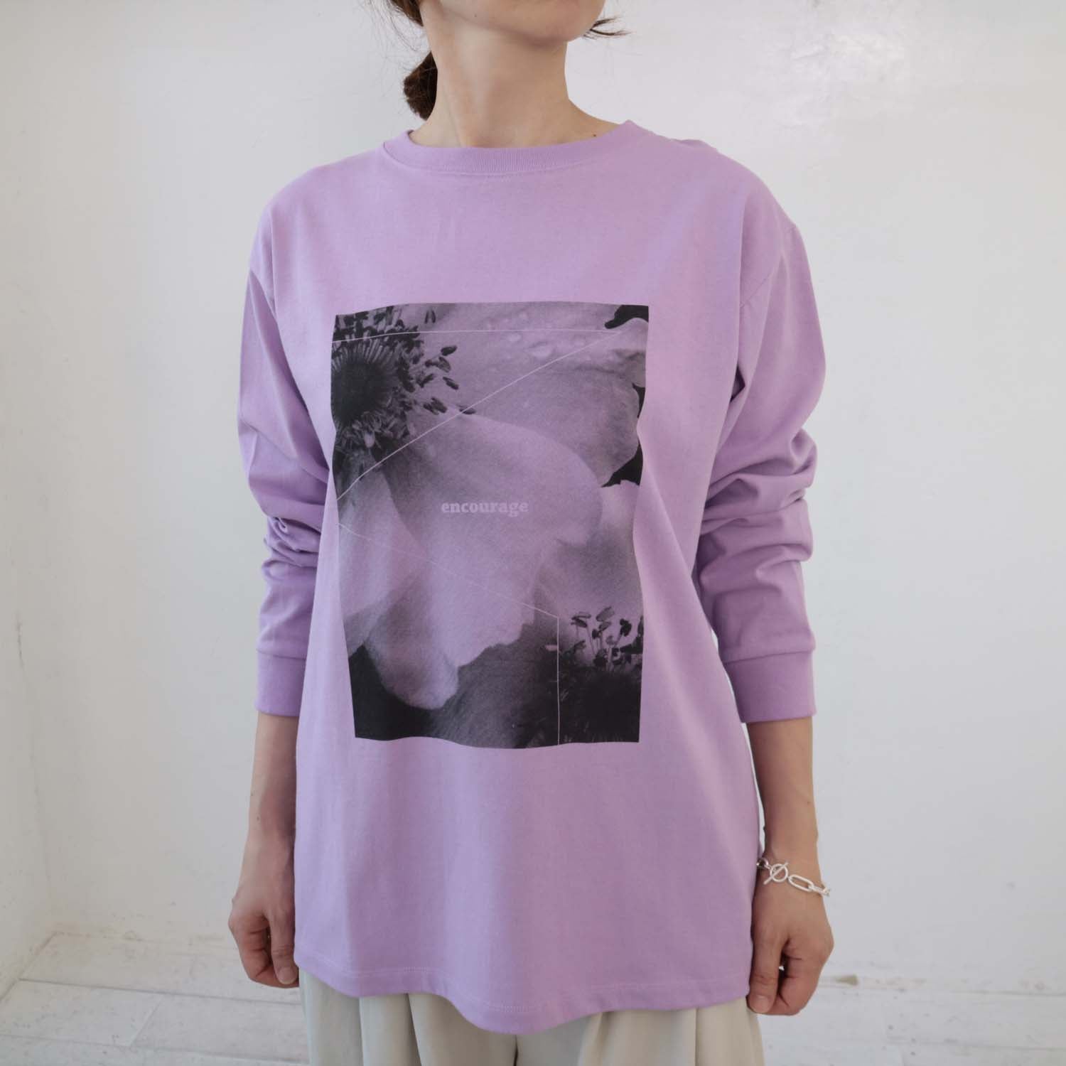 doux bleu　アメリカンドライプリントロングTシャツ　DB-2411-006