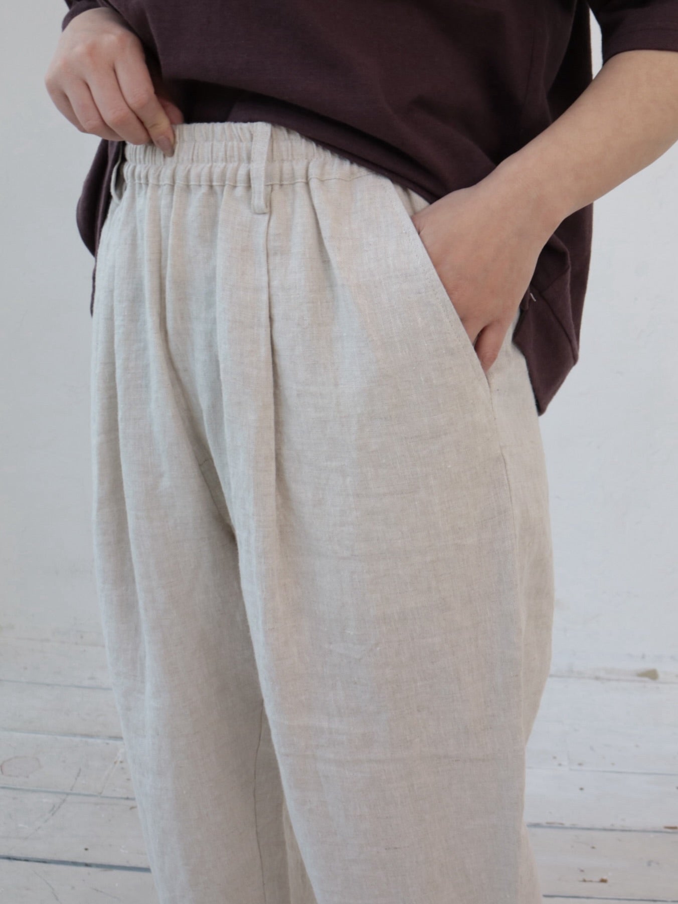 YARRA　リネンタックパンツ　YR-1535-310