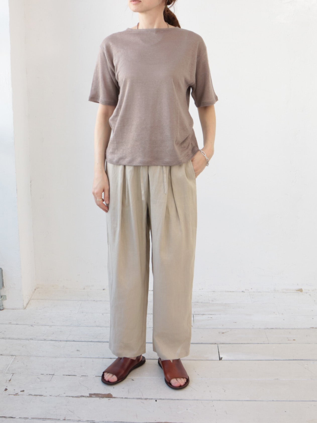 doux bleu　リネン Tシャツ　DB-2621-070