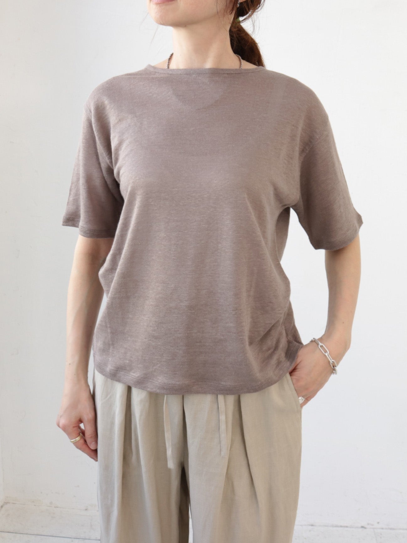 doux bleu　リネン Tシャツ　DB-2621-070