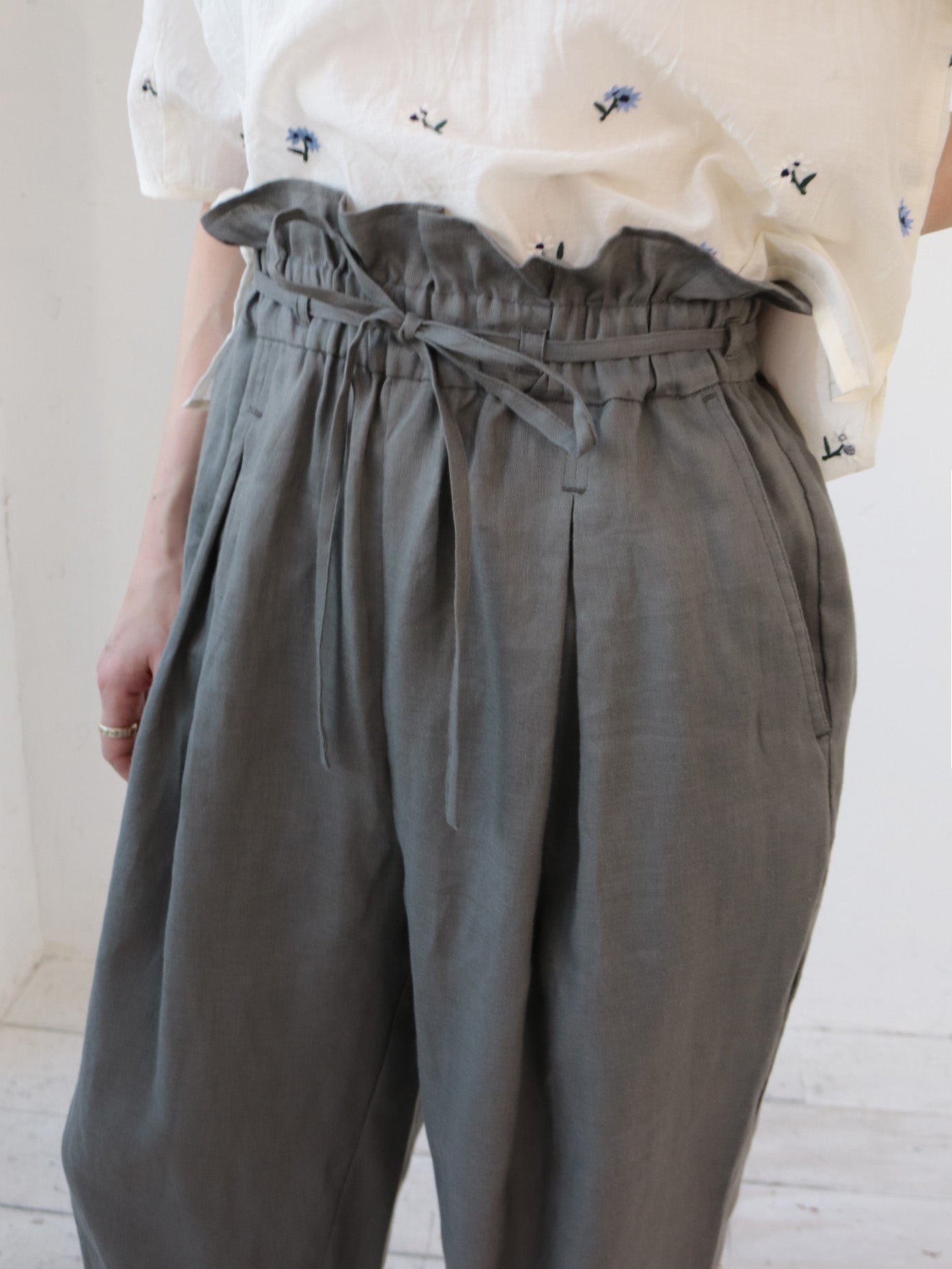 doux bleu　リネン パンツ　DB-2625-047