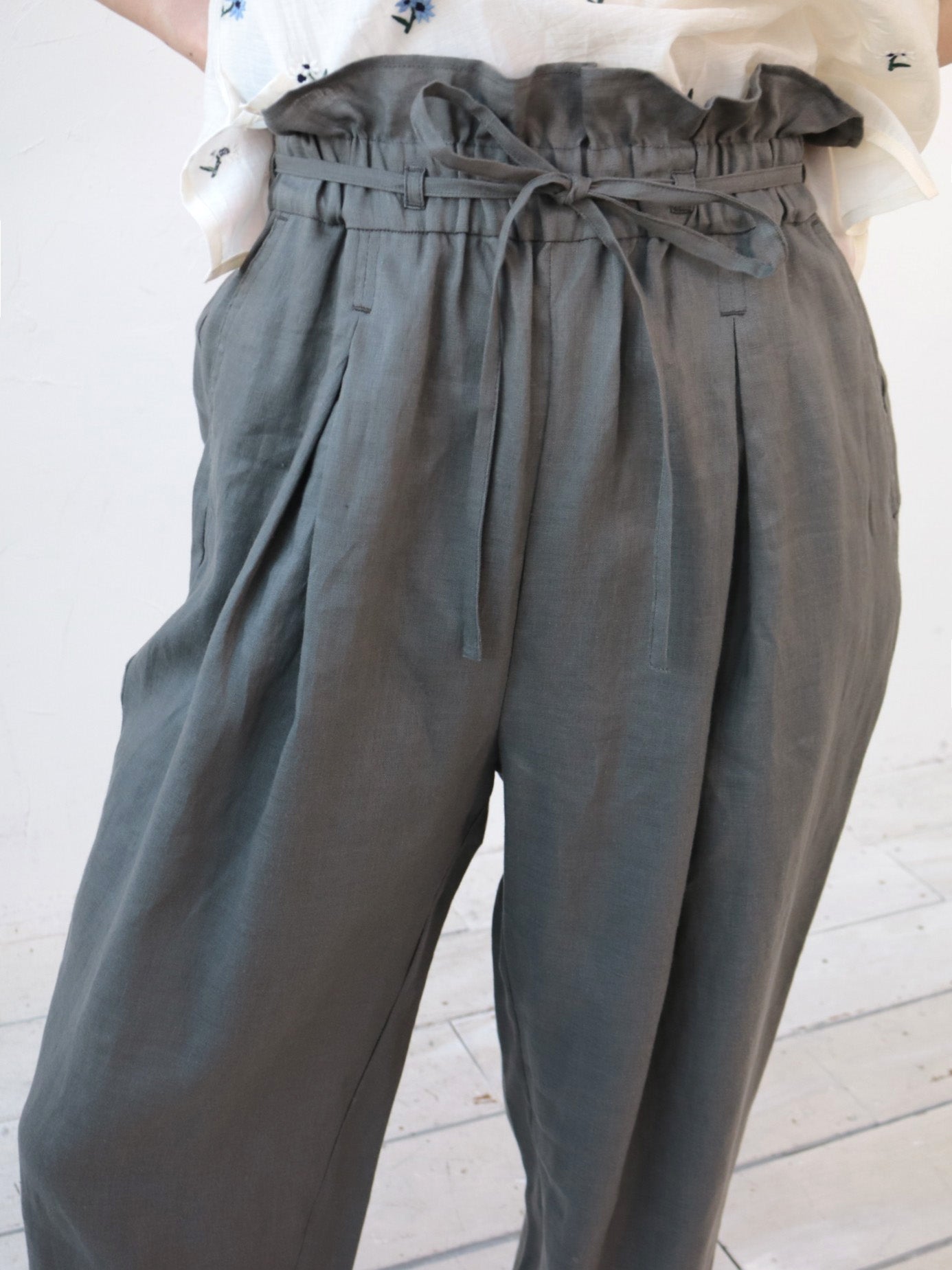 doux bleu　リネン パンツ　DB-2625-047