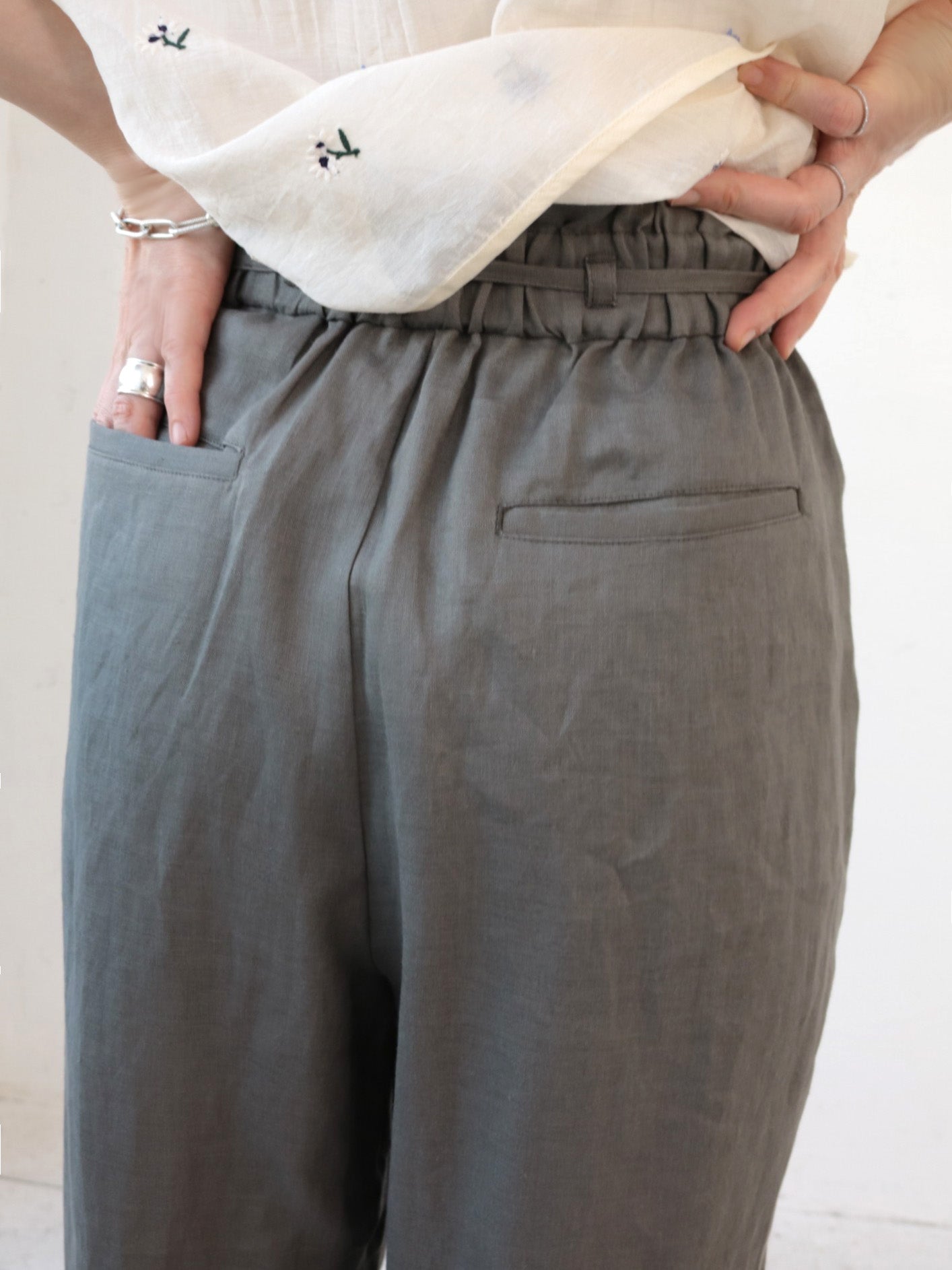 doux bleu　リネン パンツ　DB-2625-047