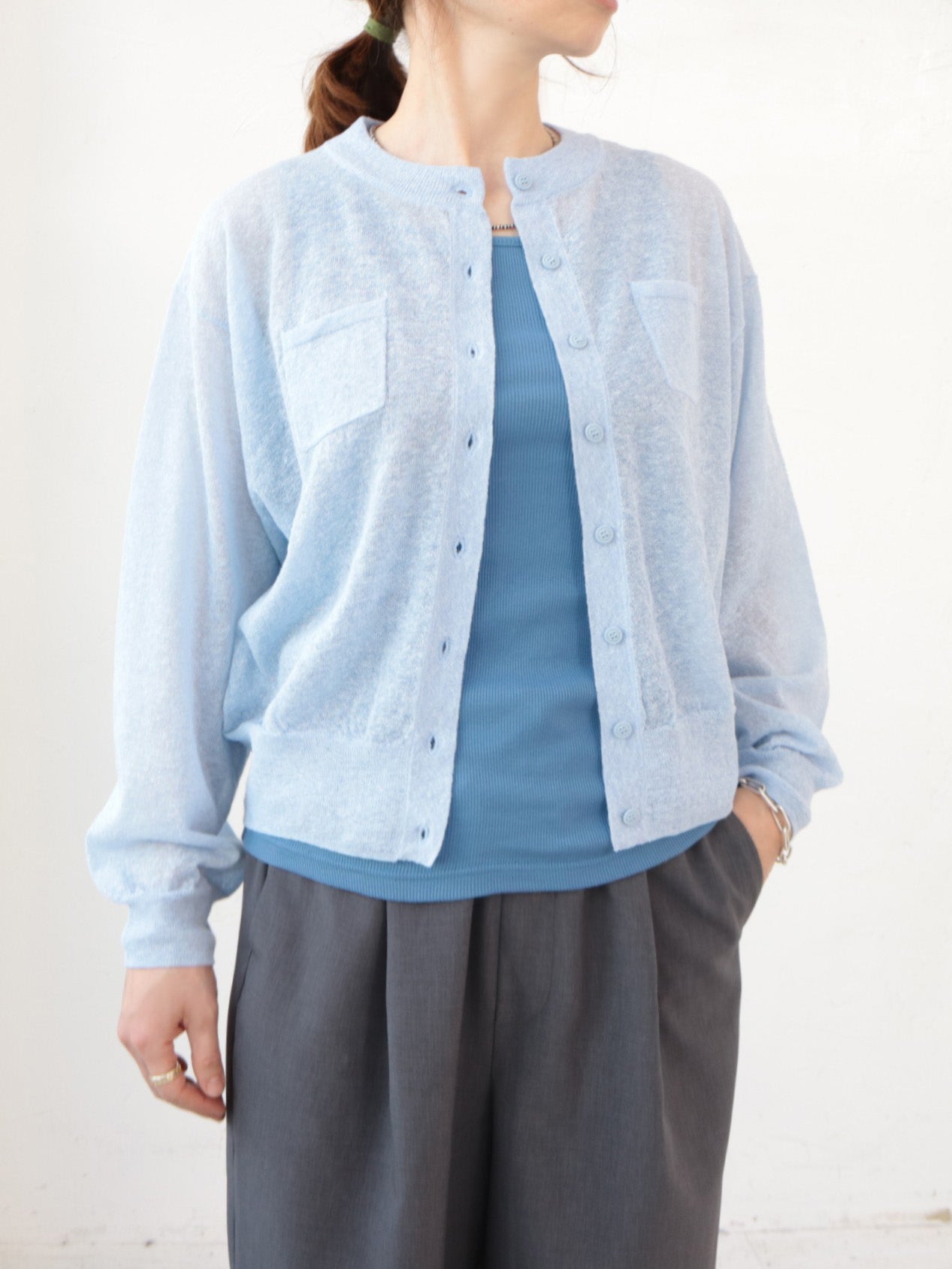 doux bleu　コットン リブタンクトップ　DB-2621-079