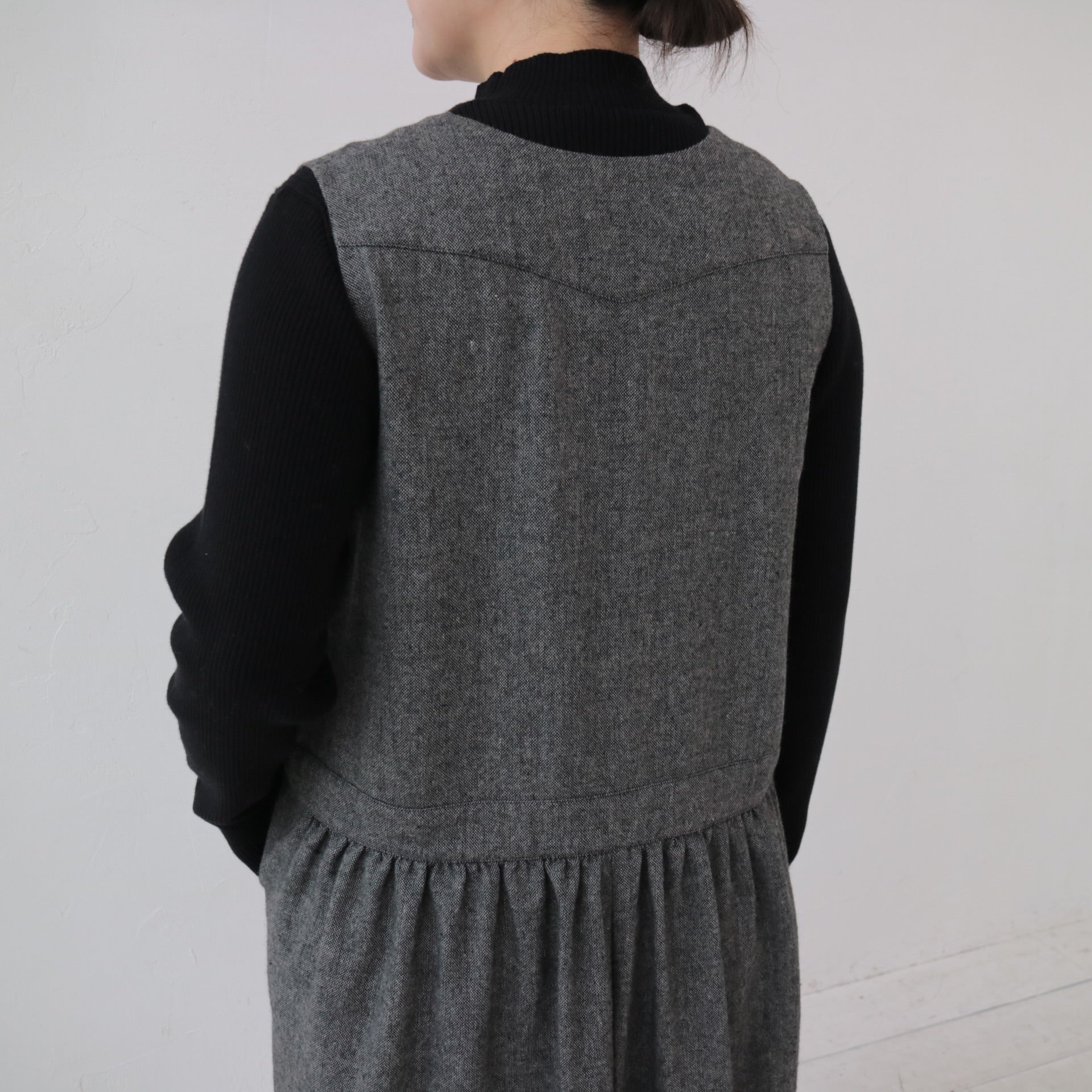 YARRA　綿カシミヤハイネックリブニット　YR-1442-222