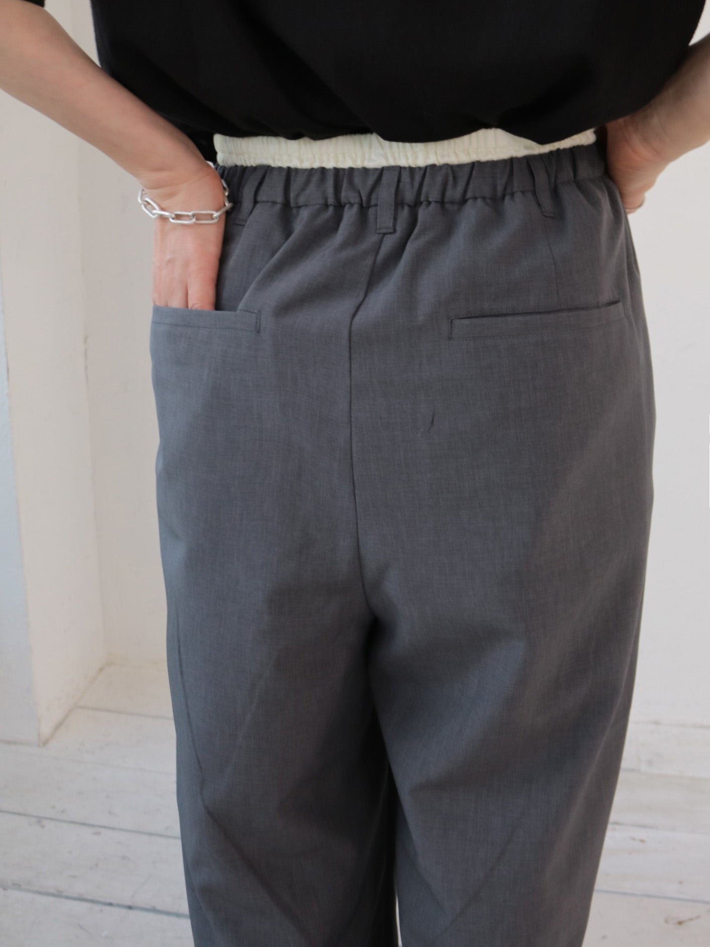doux bleu　ダブルウェストパンツ　DB-2625-061