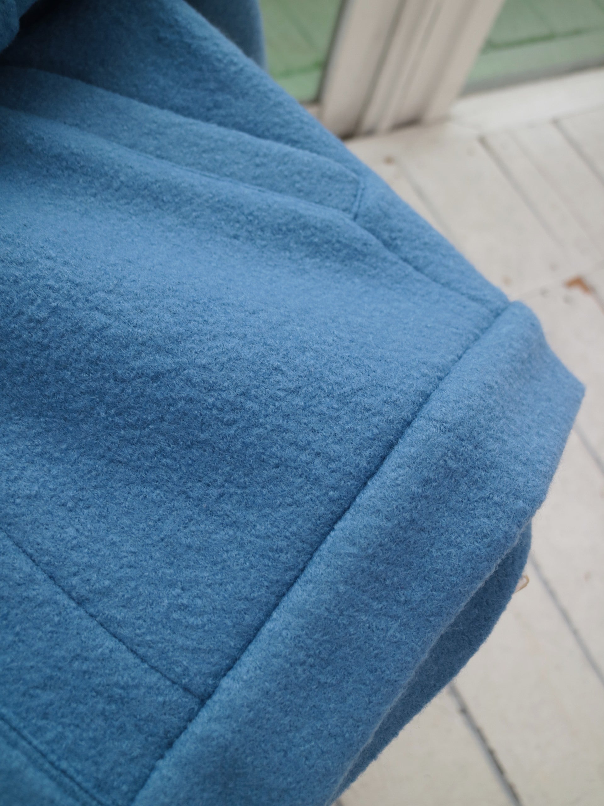 doux bleu　ウール フーテッドジャケット　DB-2547-035