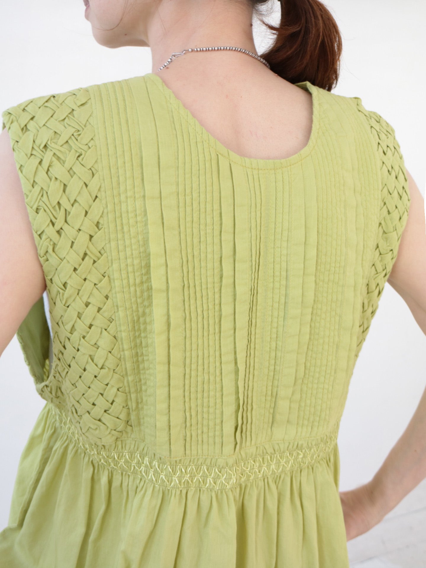 doux bleu　コットンボイル/スモッキングベスト　DB-2628-064