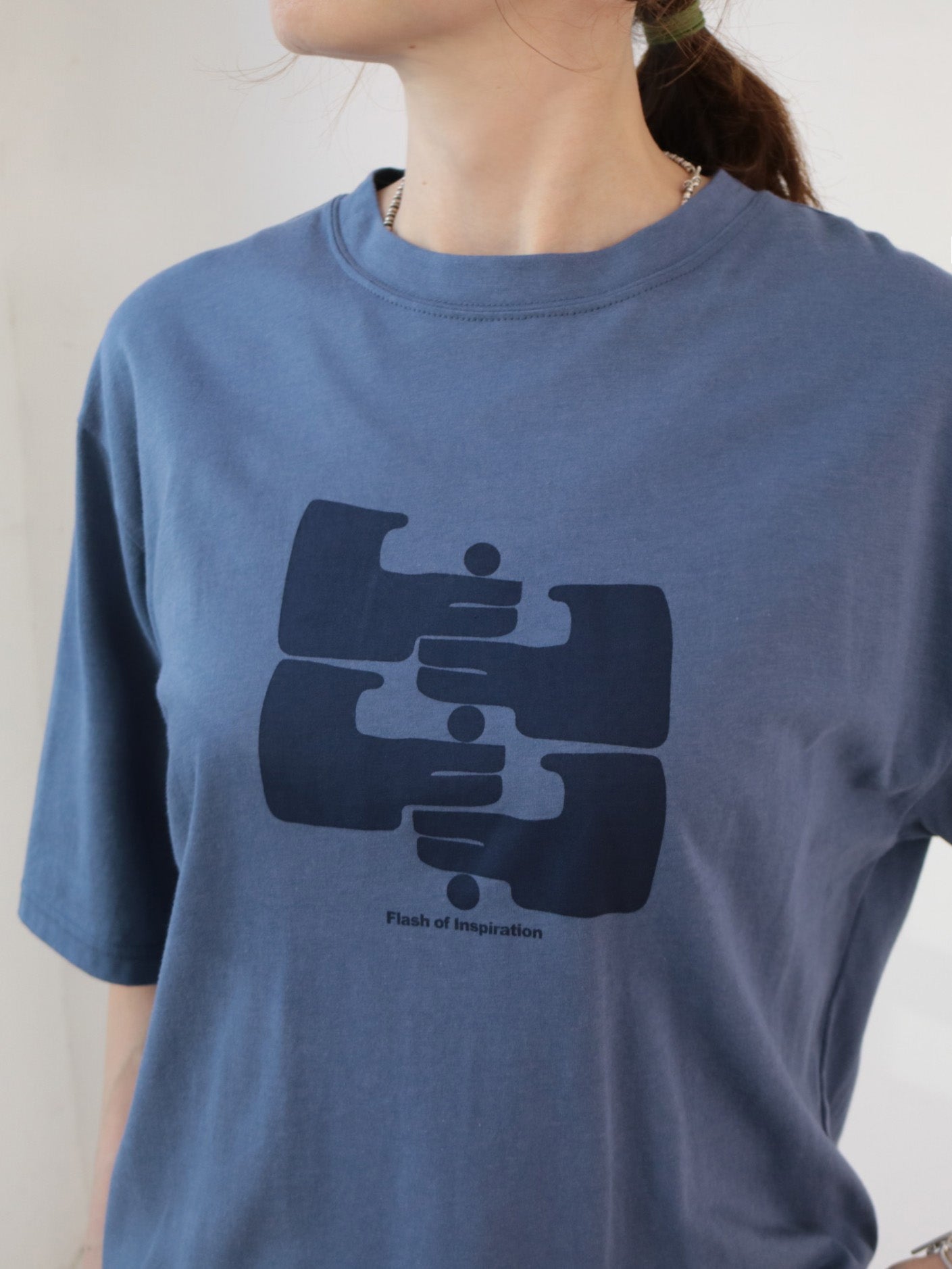 doux bleu　ハンドプリントTシャツ　DB-2621-060