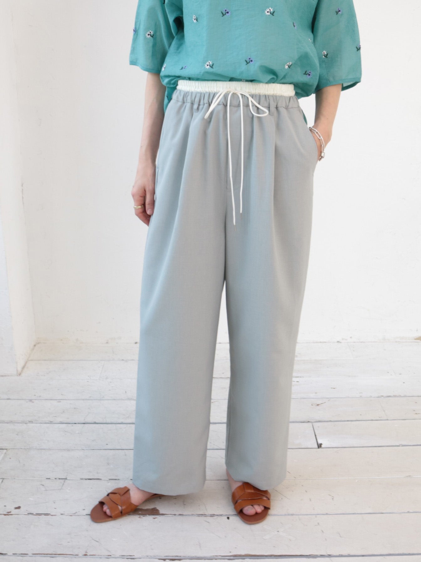 doux bleu　ダブルウェストパンツ　DB-2625-061