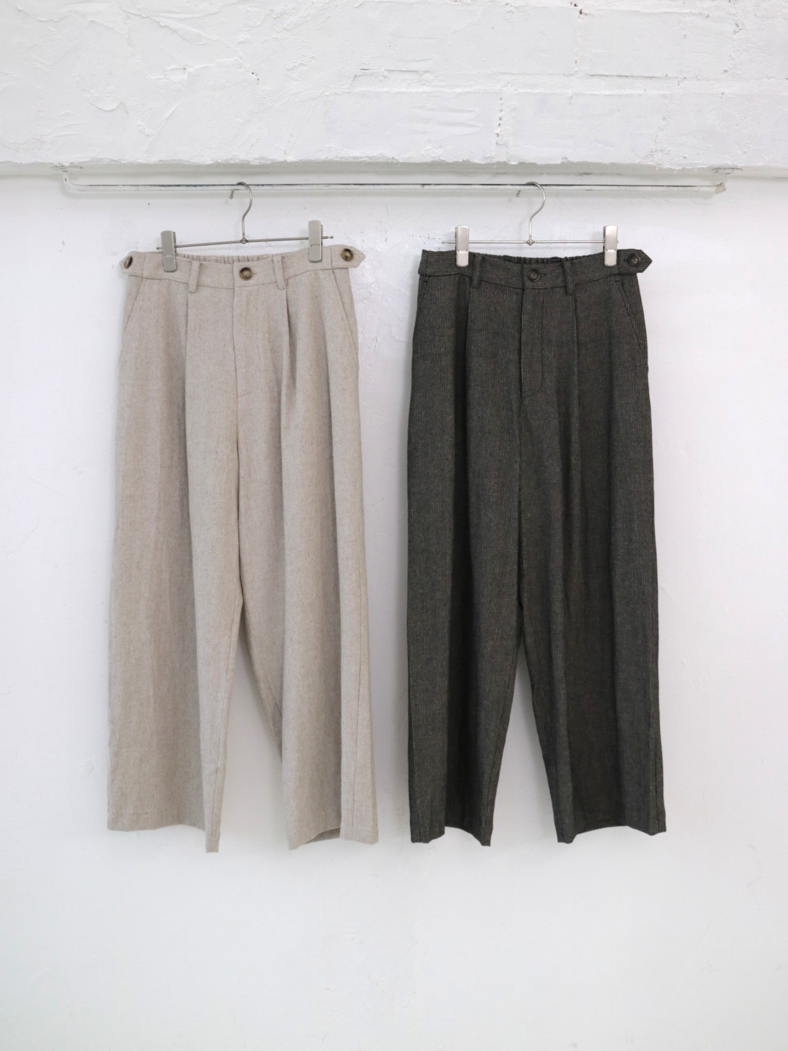 doux bleu リネンレーヨン ストライプパンツ DB-2545-015