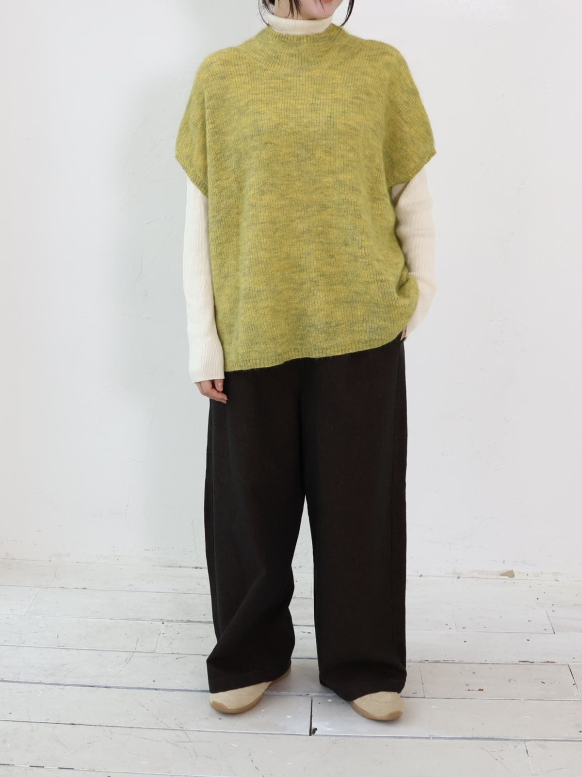 YARRA　モヘアブレンド2WAYベスト　YR-1648-231