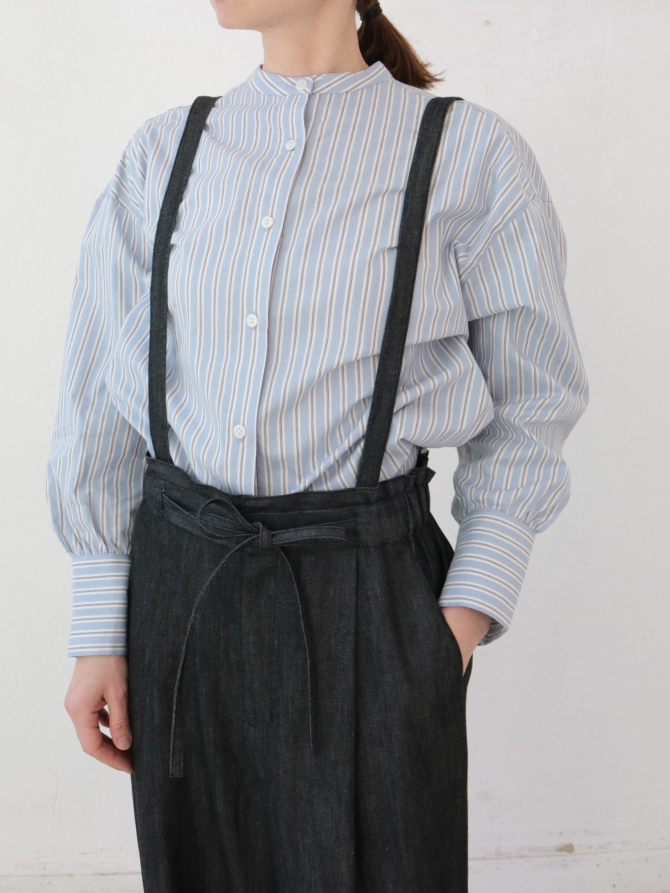 YARRA ダークデニム サロペット YARRA｜＼再入荷／リネン混デニムサロペット YR-3376 - UNLIMI