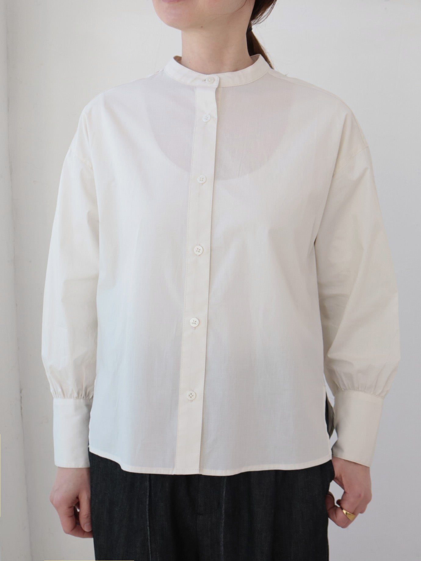 doux bleu　バックギャザーシャツ　DB-2543-028