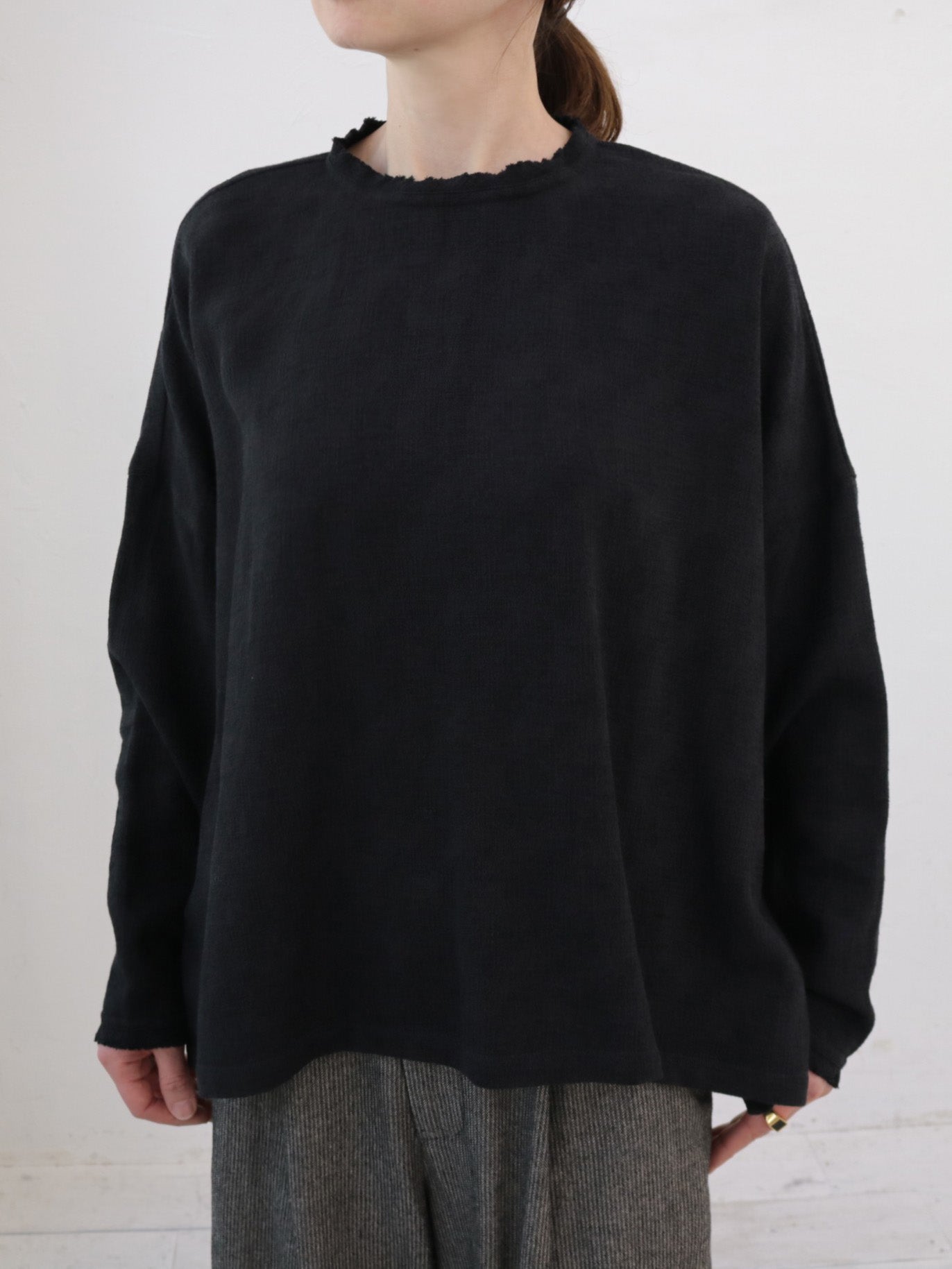 Deuxieme Classe SUVINコットンボートワイド プルオーバー ドゥーズィエムクラス SUVINコットン ボードワイド プルオーバー