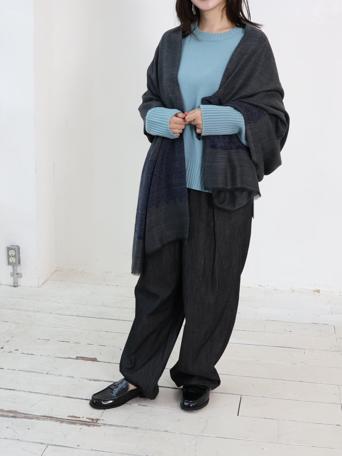 INDIA ウール×シルクストール
