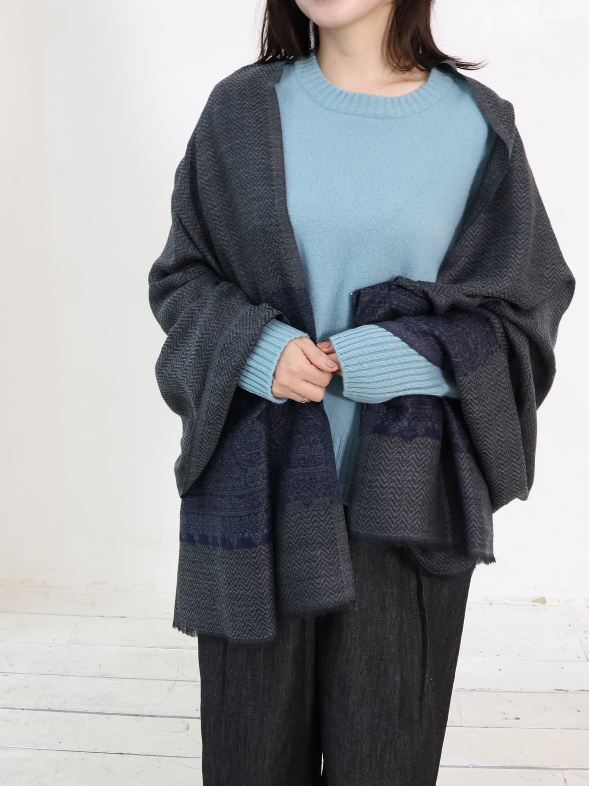 INDIA ウール×シルクストール