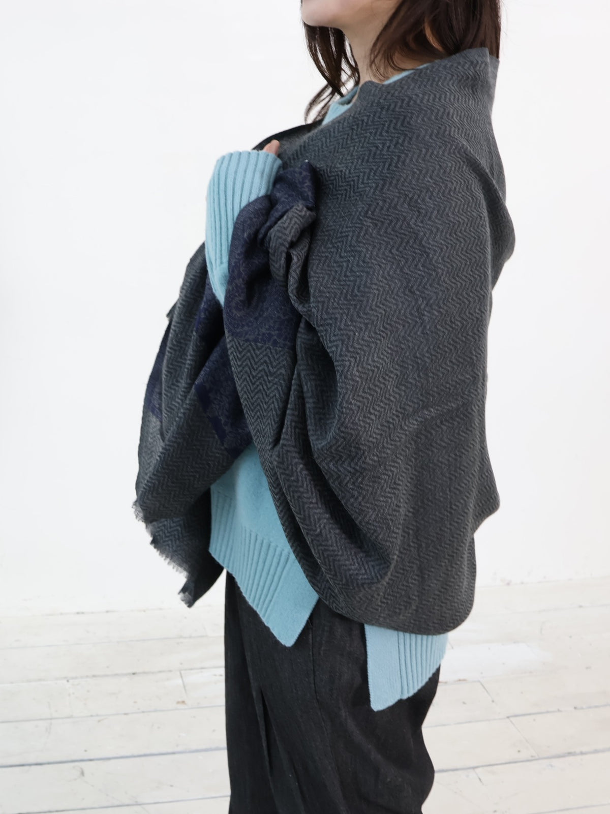 INDIA ウール×シルクストール