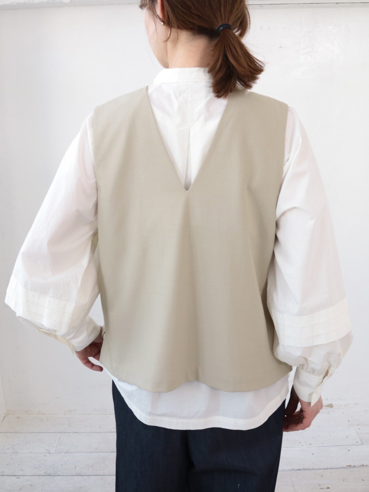 doux bleu　2WAY Vネックベスト　DB-2548-023