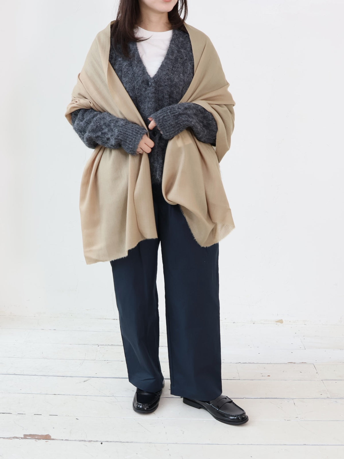 INDIA ウール×シルクストール